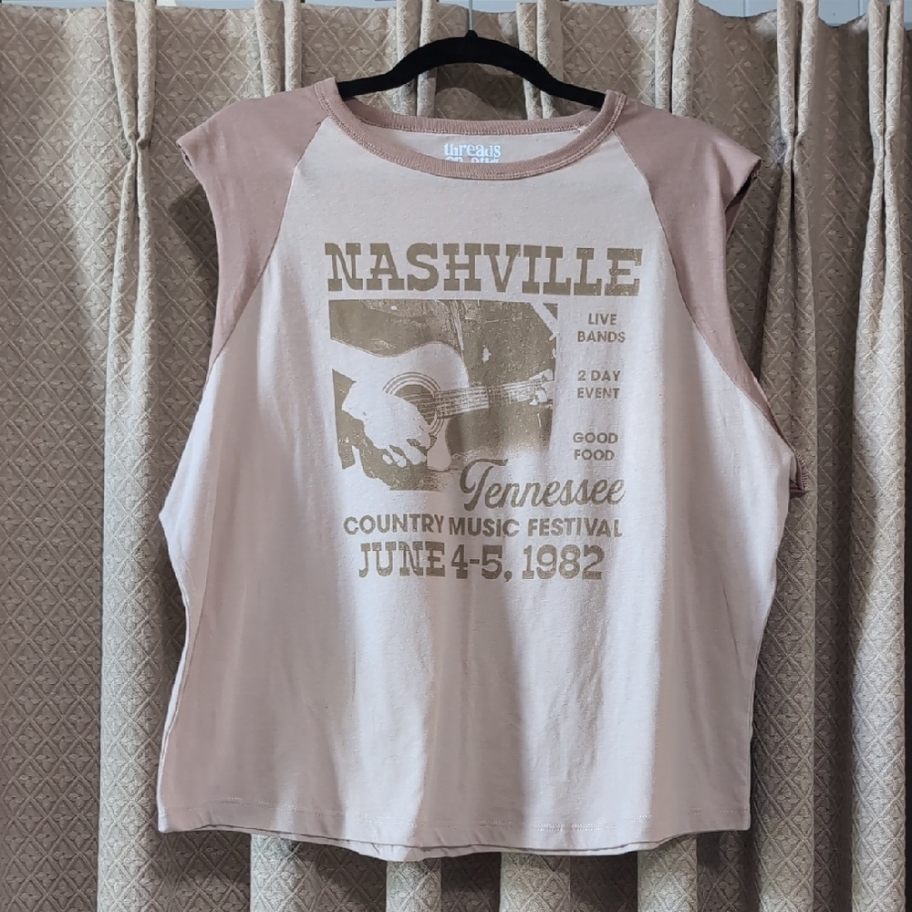 NWT Women's Size 3X Threads On 9th Nashville Country Music Festival Graphic Tee